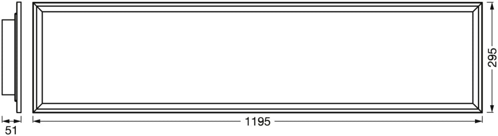 LEDVANCE LED-Anbauleuchte 36W 2700-6500K SMART+ Wifi Planon Plus Frame 1200x 2800