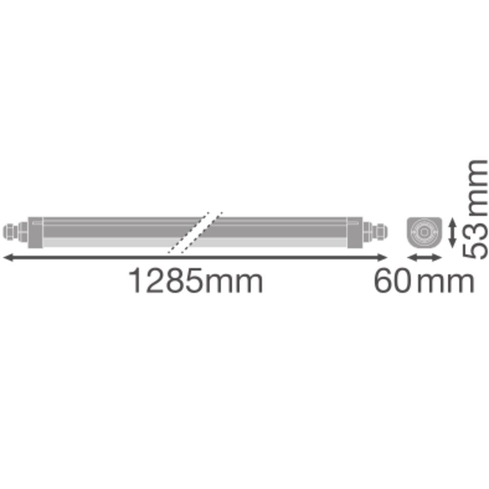 OSRAM-LEDVANCE LED- Feuchtraumleuchte DP COMP TH 1200 V 33W 840 IP66 PS 33W