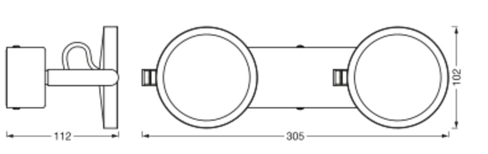 LEDVANCE LED-Wandanbauleuchte 14W 460lm SUN@HOME Bathroom Round 300mm 2200-5000K