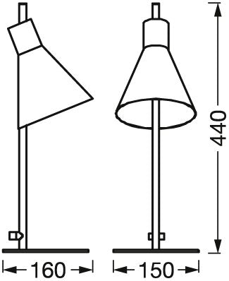 LEDVANCE LED-Schreibtisch 5W 3000K 260lm Decor Tokio Table Konv sw m.Schalt m.LM