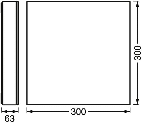 LEDVANCE LED-Anbauleuchte 21W 3000-6500K SMART+ Wifi Planon Frameless Sparkl 850l