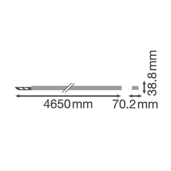 OSRAM-LEDVANCE Tragschiene Lichtband ws TruSys FLEX P RAIL 4500 8P WT