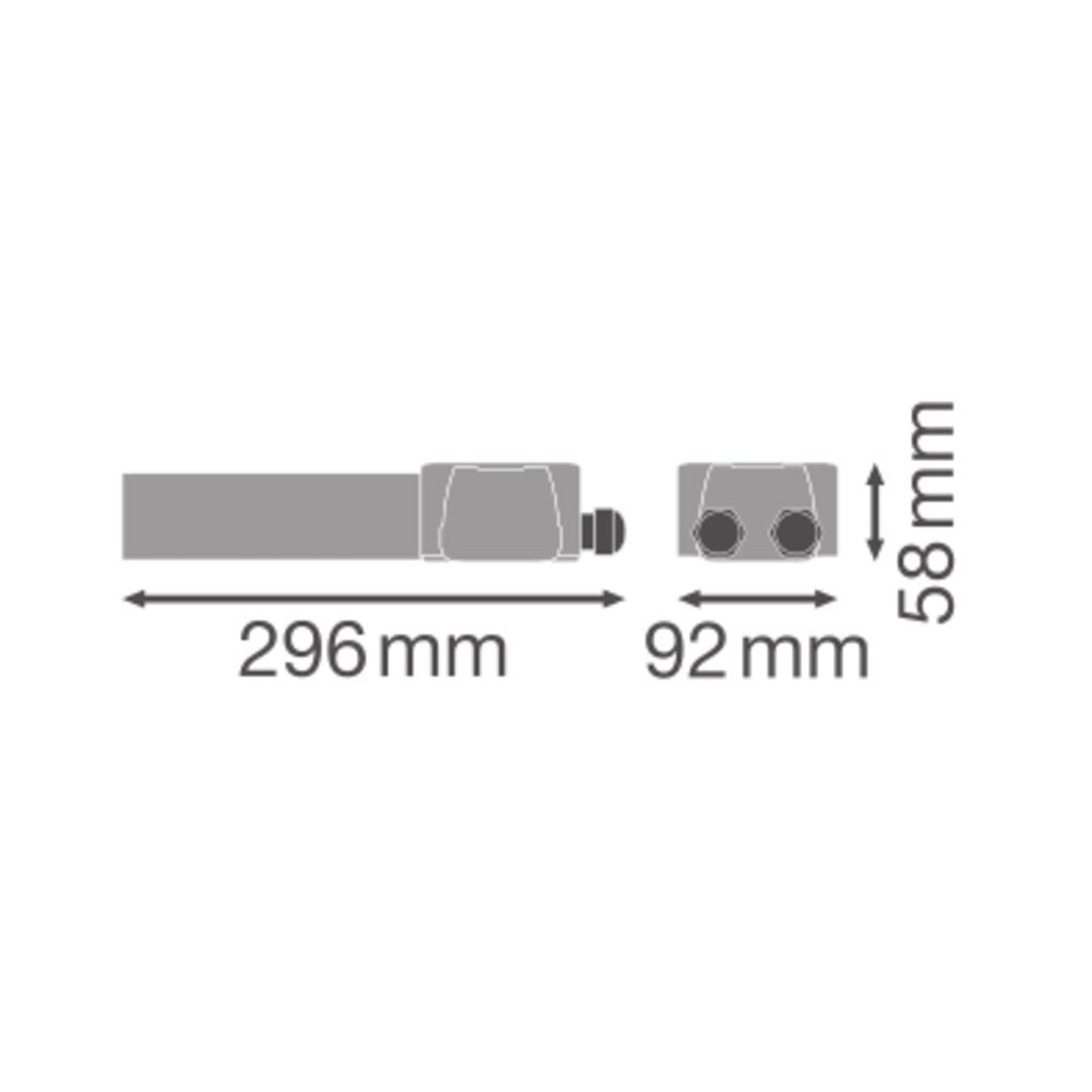 OSRAM-LEDVANCE Ausspeisung ws 5p 296mm TruSys FLEX FEED OUT BOX 5P WT