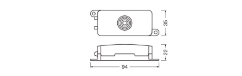 LEDVANCE Anschlussbuchse ws 3p 94mm CONNECTOR BOX 3POLE L/N/E