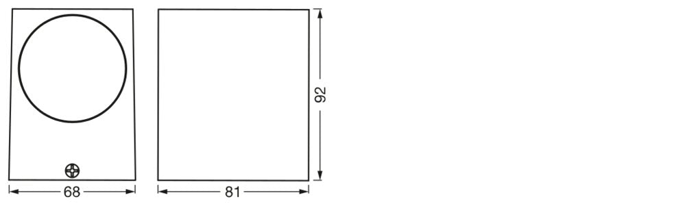 LEDVANCE LED-Wandanbauleuchte 50W ws ENDURA Classic Square Down White