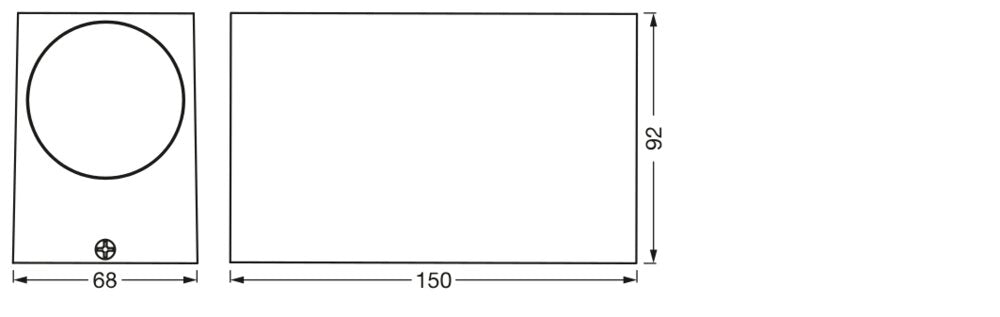 LEDVANCE LED-Wandanbauleuchte 50W ws ENDURA Classic Square UpDown White