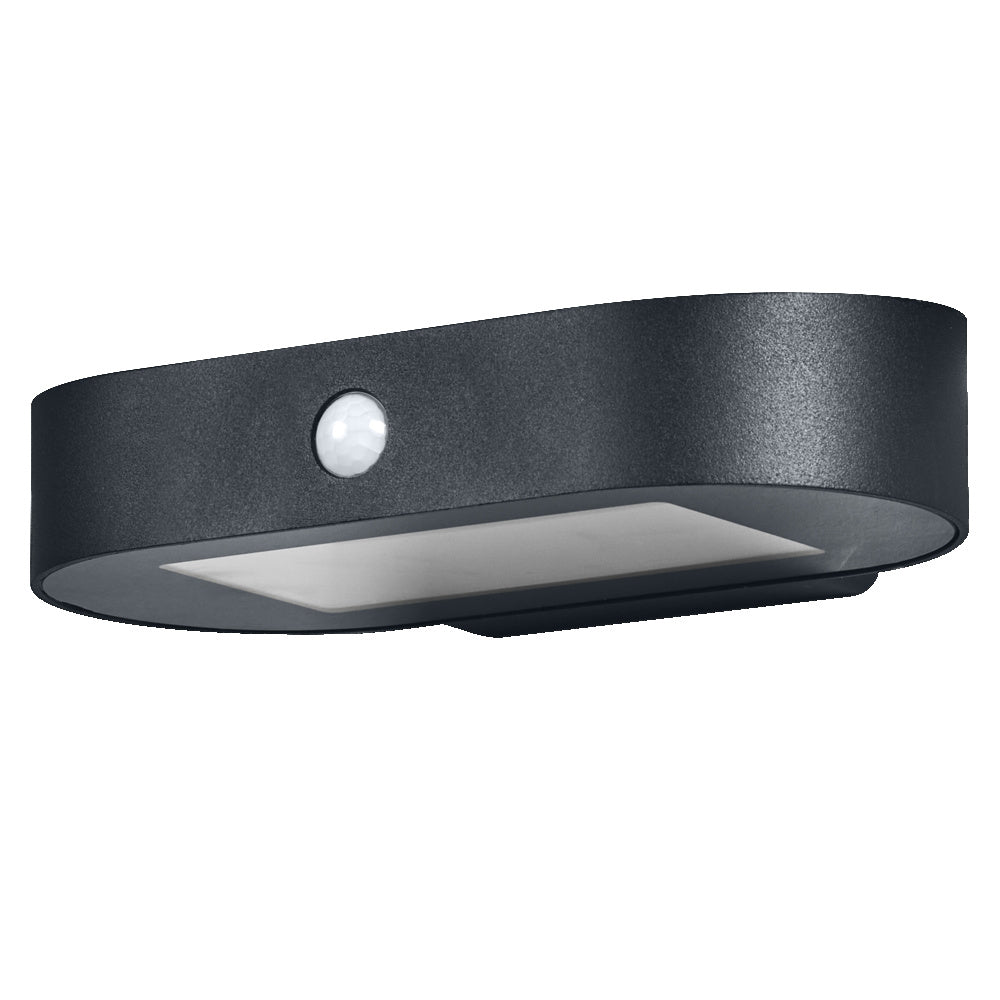 LEDVANCE LED-Solarleuchte 4W 3000K 380lm ENDURA Style Solar Oval S Wall Sens sw