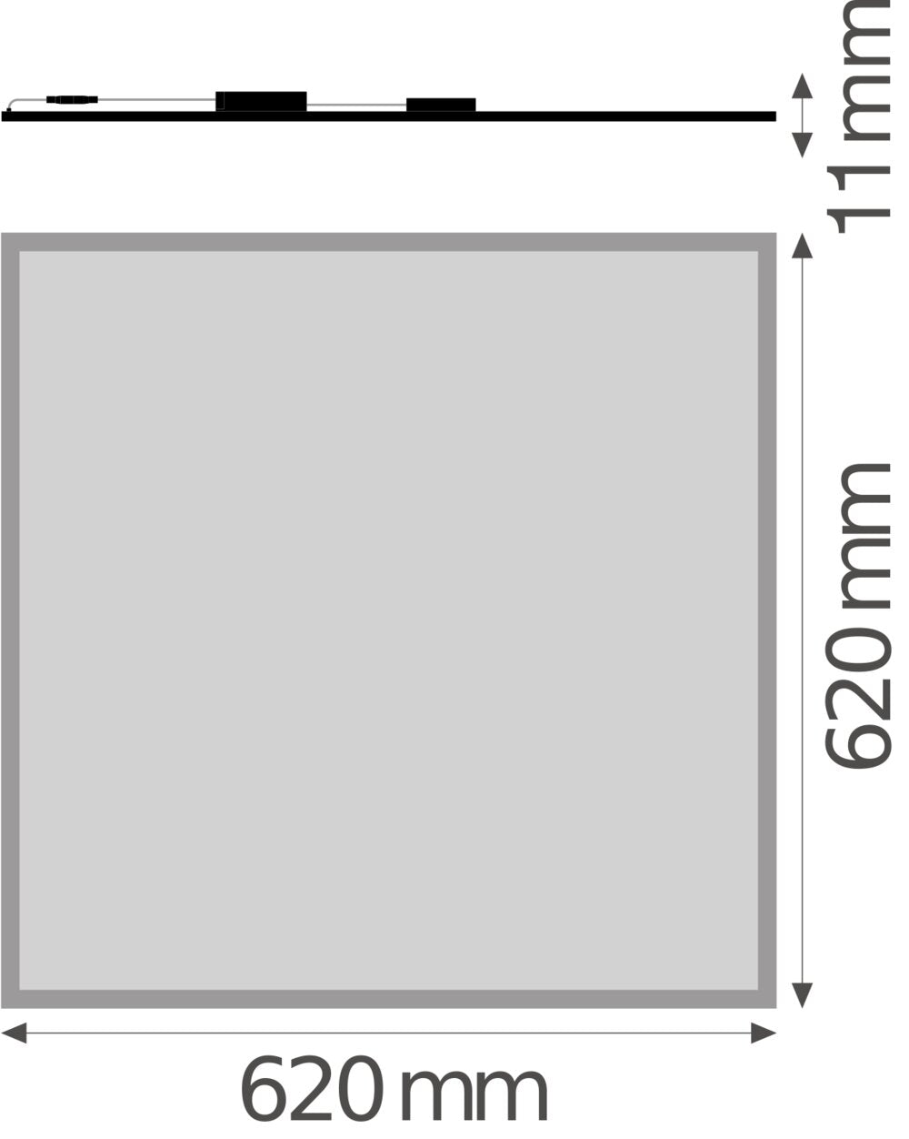 LEDVANCE LED-Panel 620x620mm 40W 4400lm BIOLUX HCL PL 625 S 40W TW ZB 2700-6500K