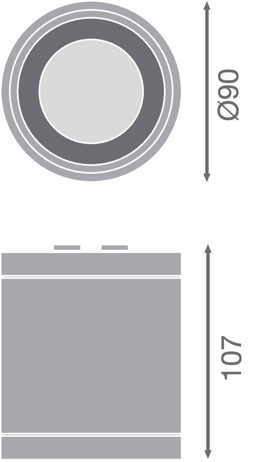 LEDVANCE LED-Anbaustrahler 15W Konv 1LED DL SURFACE IP65 DN 90 P 15W 840 36D ws