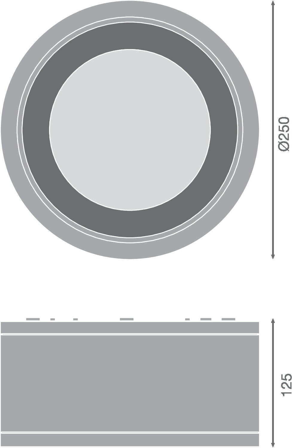 LEDVANCE LED-Anbaustrahler 45W Konv 1LED DL SURFACE IP65 DN 250 P 45W 840 60 sw
