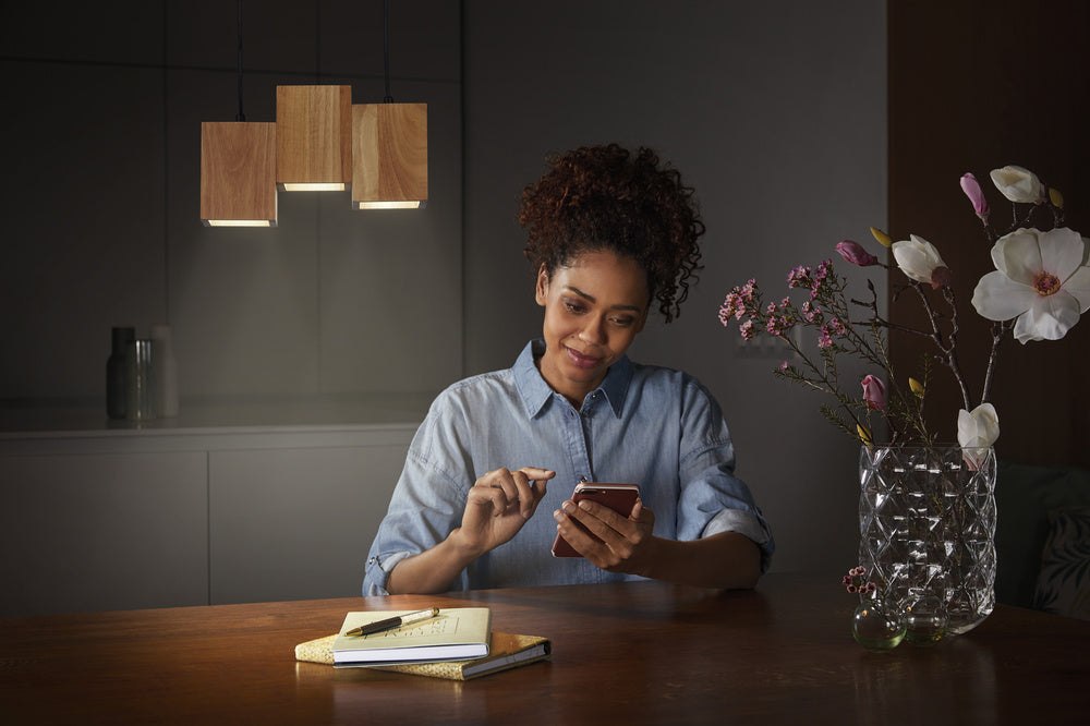 LEDVANCE LED-Pendelleuchte 1LED 1200lm SMART+ Wifi Decor Wood Pendant TW 3000-6