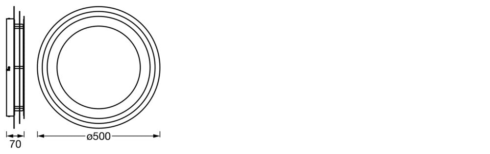 LEDVANCE LED-Anbauleuchte 38W 3000K ws Orbis Spiral Layer Round 38W White 2140l