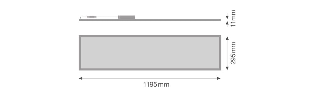 LEDVANCE LED-Panel 1195x295mm 40W 4100lm BIOLUX HCL PL 1200 S 40W TW DALI 2700-65