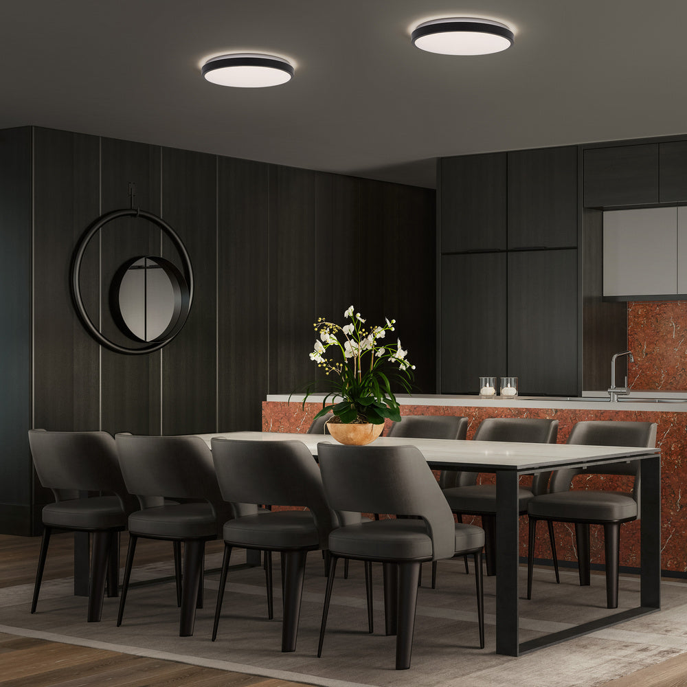 LEDVANCE LED-Anbauleuchte 16W 3000K sw Orbis London 280 mm 16W 830 BK 1000lm