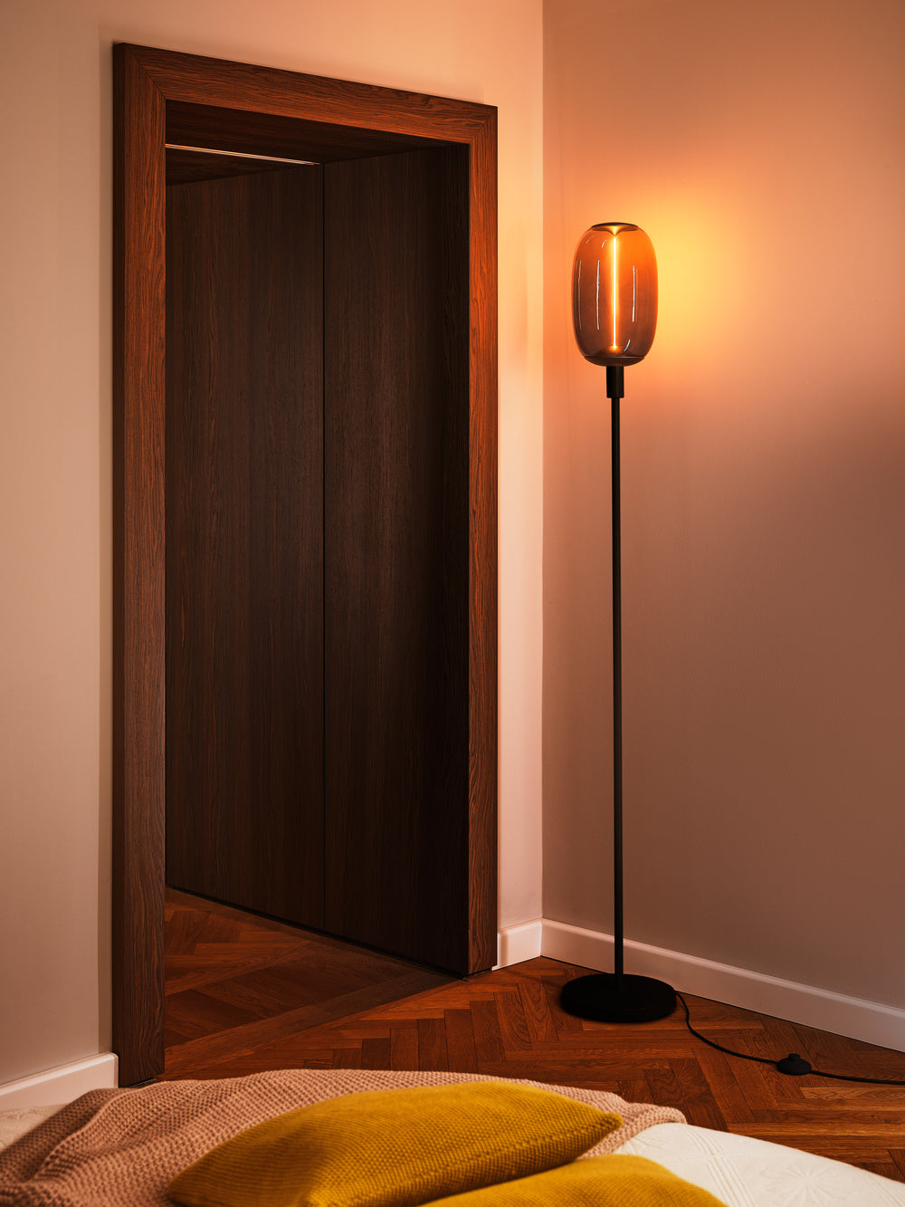 LEDVANCE LED-Stehleuchte 40W direkt gr Decor Stick Floor Dark Grey Tall E2 m.Sc