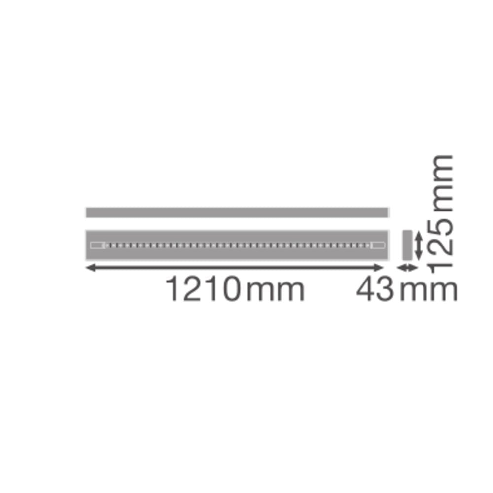 LEDVANCE LED-Pendelleuchte 1LED 4000K LN INV DI 1200 P 54W 940 DAVR WT 6950lm