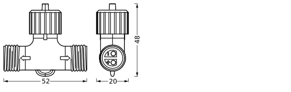 LEDVANCE Kupplung/Verbinder ger sw Kst Endura Hybrid Connector Set Black L52mm