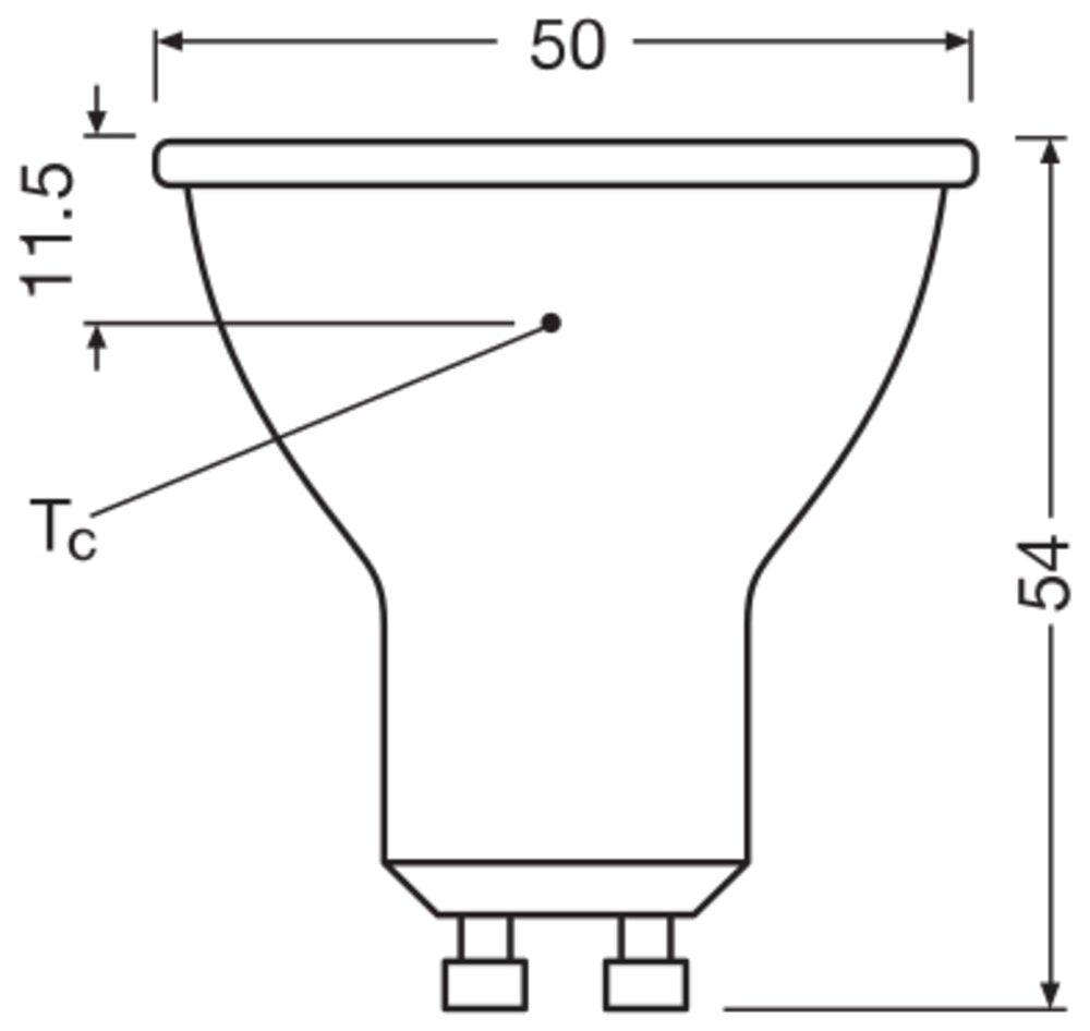 LEDVANCE LED-Reflektorlampe GU10 PAR16 F LED PAR16 80 60° V 6.9W 830 GU10 PAR16