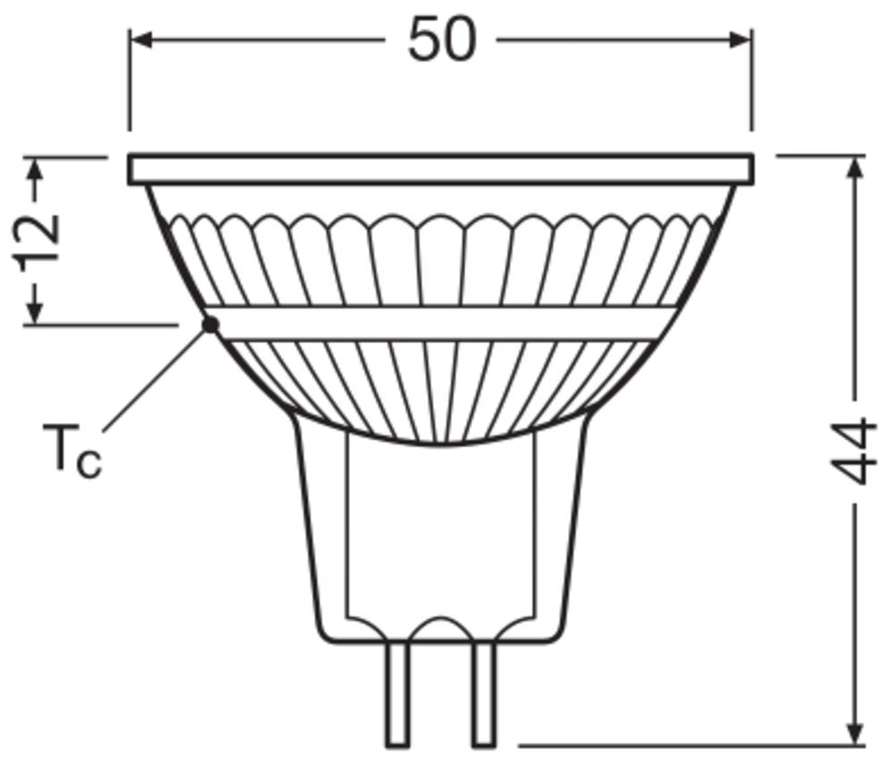 LEDVANCE LED-Reflektorlampe GU5,3 MR16 E LED MR16 20 120° P 2W 827 GU5.3 MR16 2W