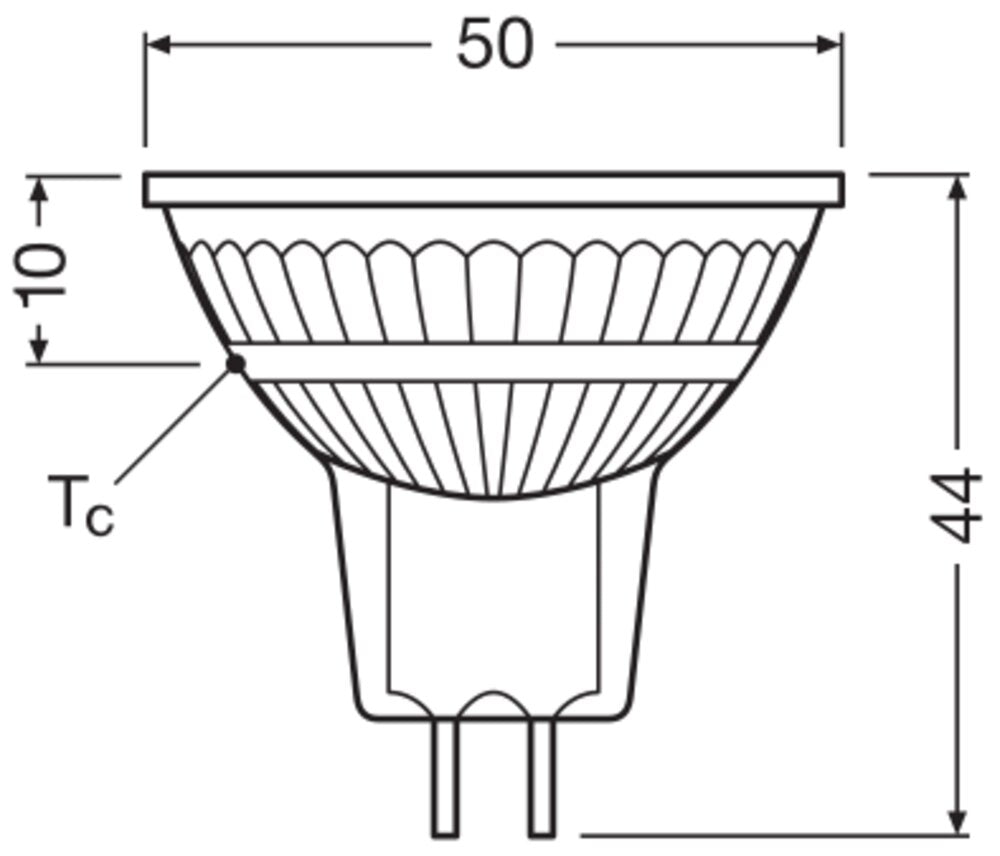 LEDVANCE LED-Reflektorlampe GU5,3 MR16 G LED MR16 20 120° P 2.6W/827 GU5.3 MR16