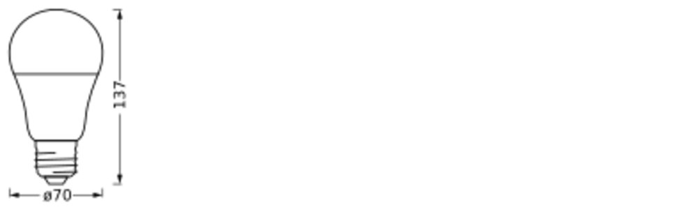 LEDVANCE LED-Lampe E27 A100 14W ws F dim SMART+ MATTER Cla A100 14W 827 - 86 2700