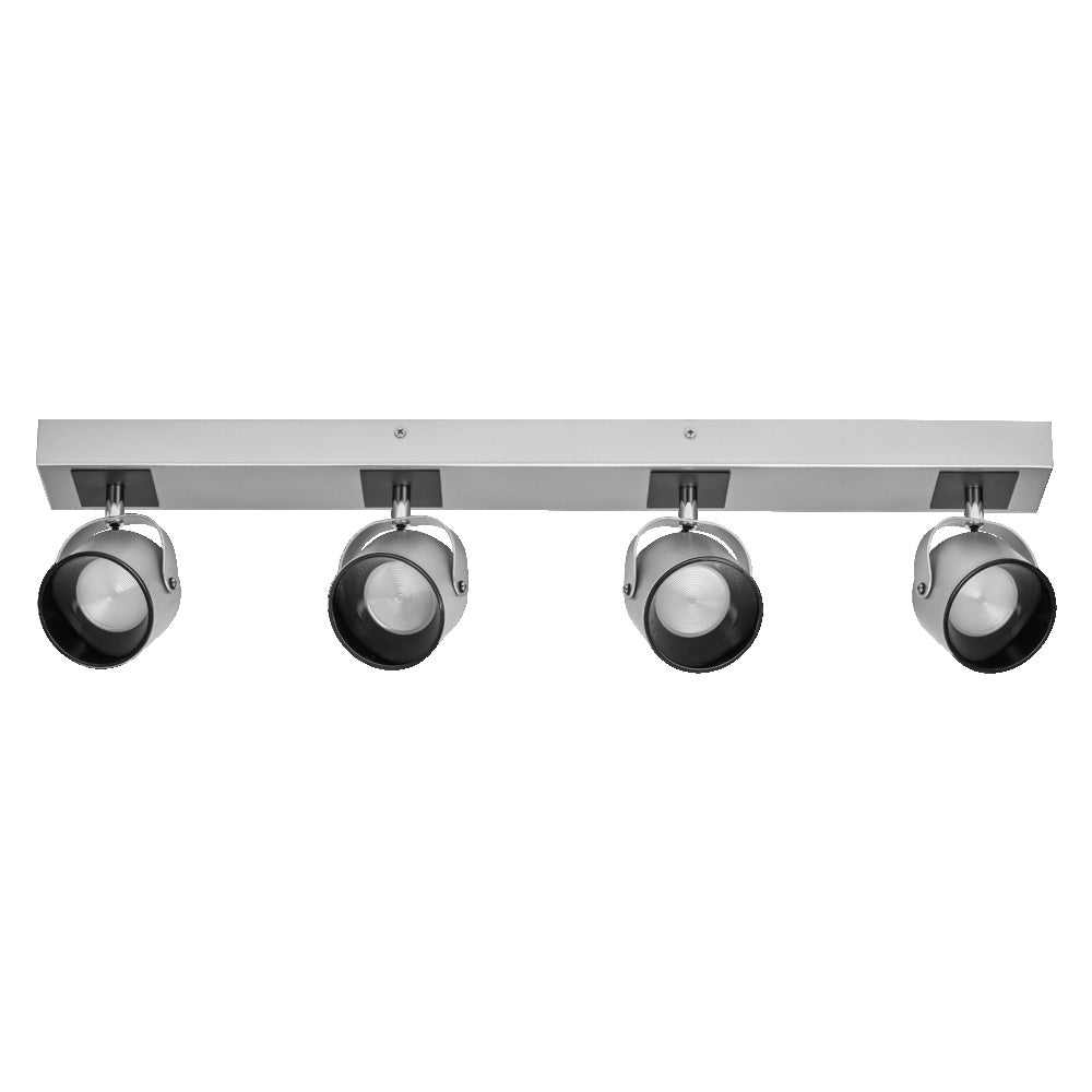 LEDVANCE LED-Deckenanbauleuchte 22W si Decor Spot Jupiter Silver 4 Spot 3000K