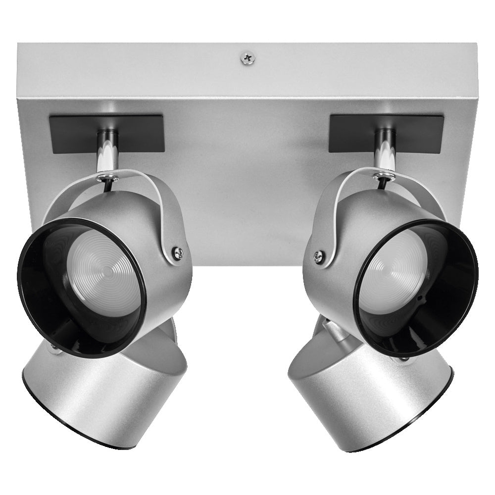 LEDVANCE LED-Deckenanbauleuchte 22W si Decor Spot Jupiter Silver Plate 3000K