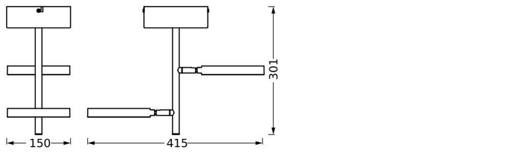 LEDVANCE LED-Deckenanbauleuchte 21W sw Decor Spot Saturn CLICK-CCT Black C 3000