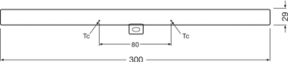 OSRAM LED-Linienlampe S14d 3W 2700K ws F LEDinestra 30CM 27 190° DIM 3W 927 275lm