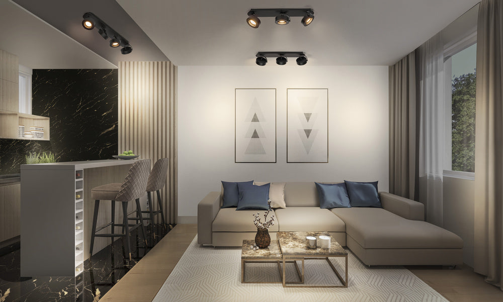 LEDVANCE LED-Deckenanbauleuchte 16W sw Decor Spot Venus Black 3 Spot 3000K