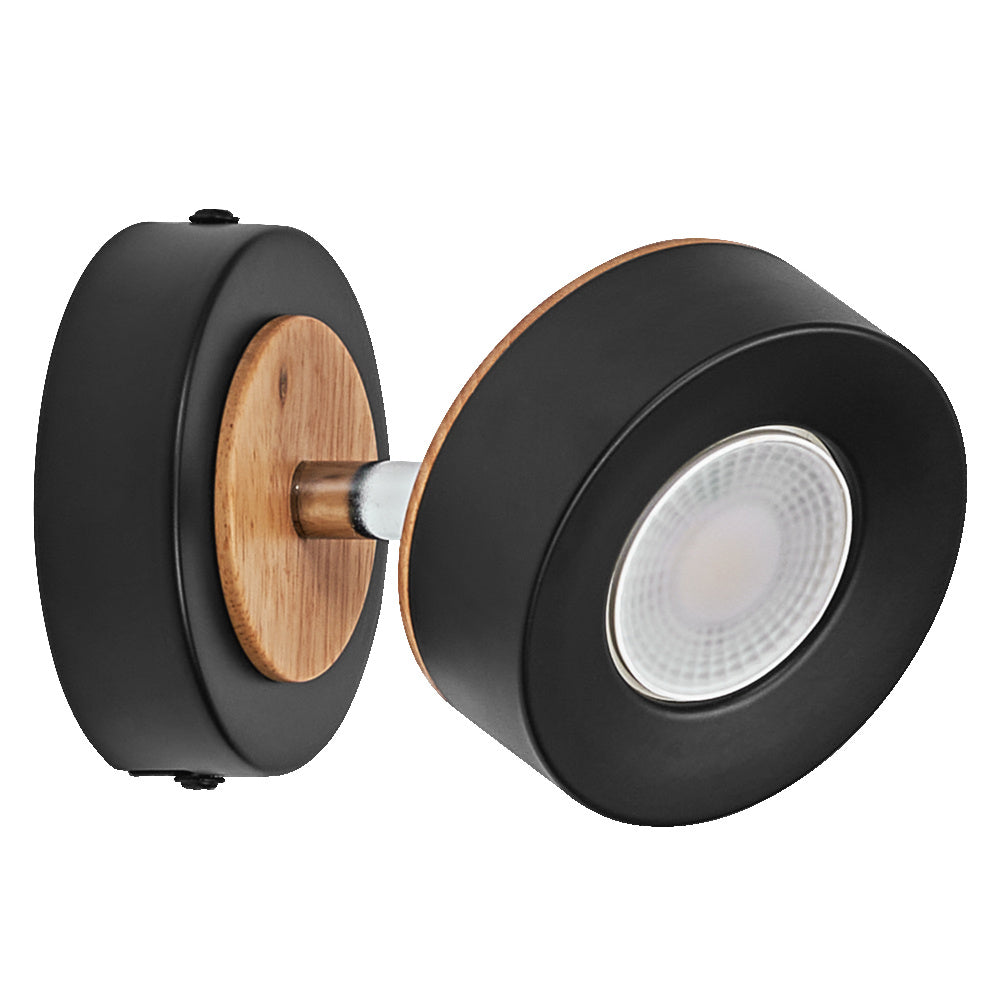 LEDVANCE LED-Wandanbauleuchte 4,8W 3000K Decor Spot Pluto Black 1 Spot 300lm sw