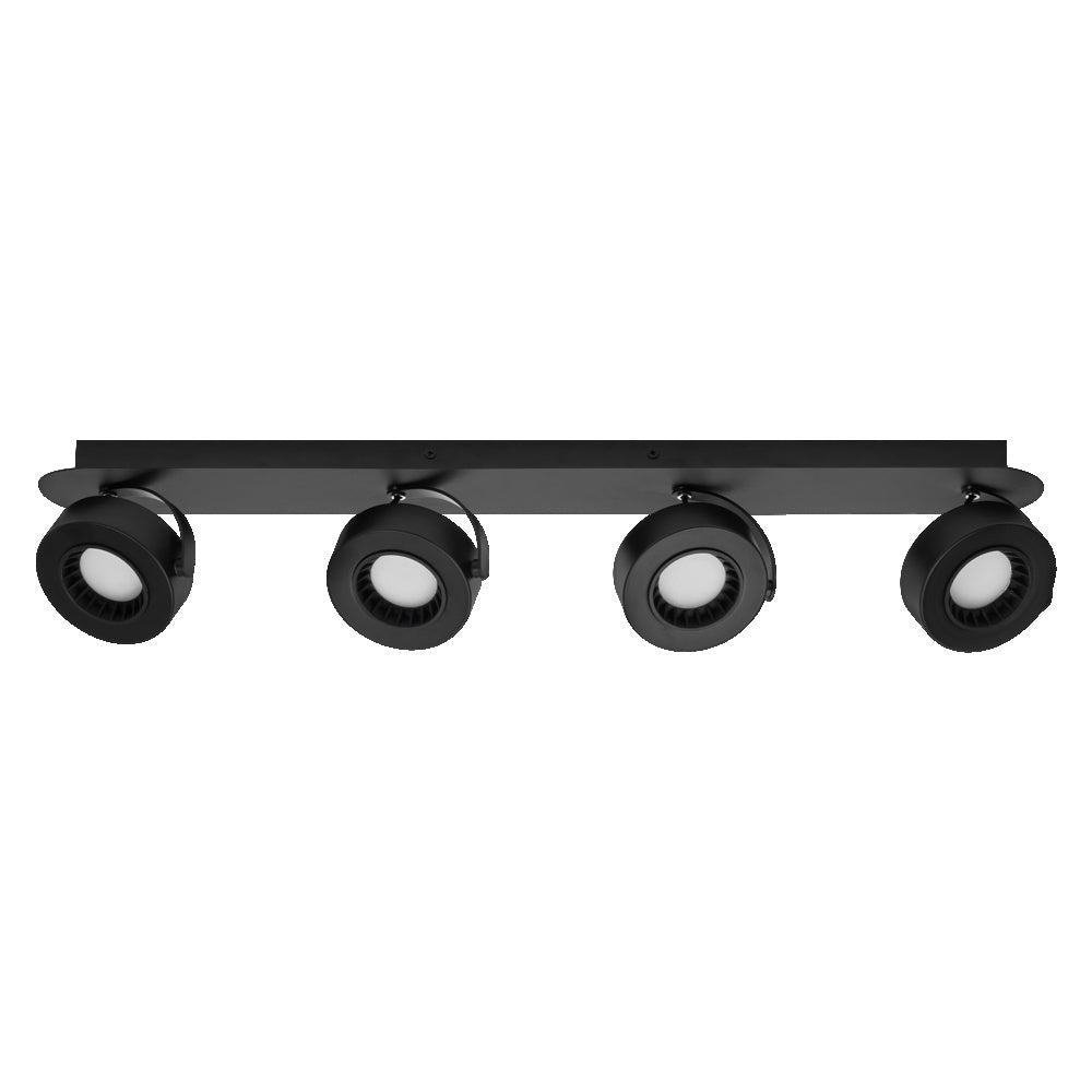 LEDVANCE LED-Deckenanbauleuchte 21W sw Decor Spot Venus Black 4 Spot 3000K