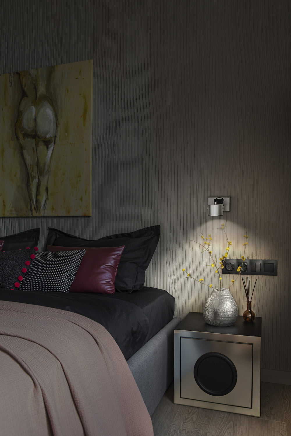 LEDVANCE LED-Wandanbauleuchte 5,8W 3000K Decor Spot Jupiter Silver 1 Spot 185lm
