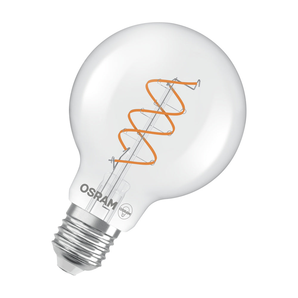 OSRAM LED-Kugellampe FM E27 G80 7,2W ws 1906 Globe 80 60 Spiral Fil DIM 7.2 2700