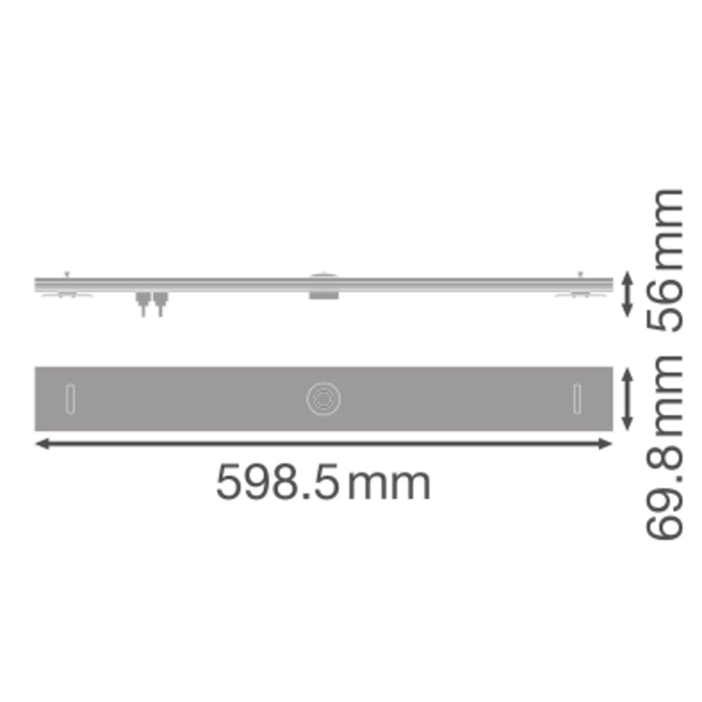 LEDVANCE Kupplung/Verbinder ger ws 8p TRUSYS FLEX SENSOR TRACK 600 8P WT 598,5