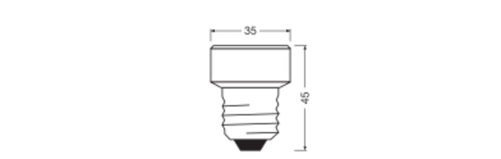 OSRAM LED-Reflektorlampe E27 3,5W 4000K LED STAR FLAT 28 Non-DIM 3.5W 840 F sw