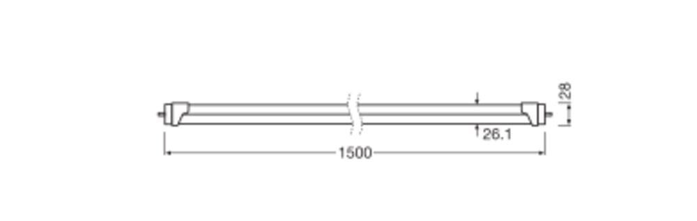 LEDVANCE LED-Röhrenlampe G13 T8 22,1W ws LED TUBE T8 EM UO HIGH TEMP S 1500 4000K