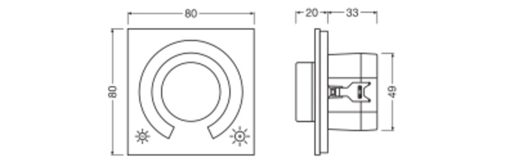 LEDVANCE Steuergerät 3,7W IP20 MANUAL CONTROL UNIT SELECT DALI-2