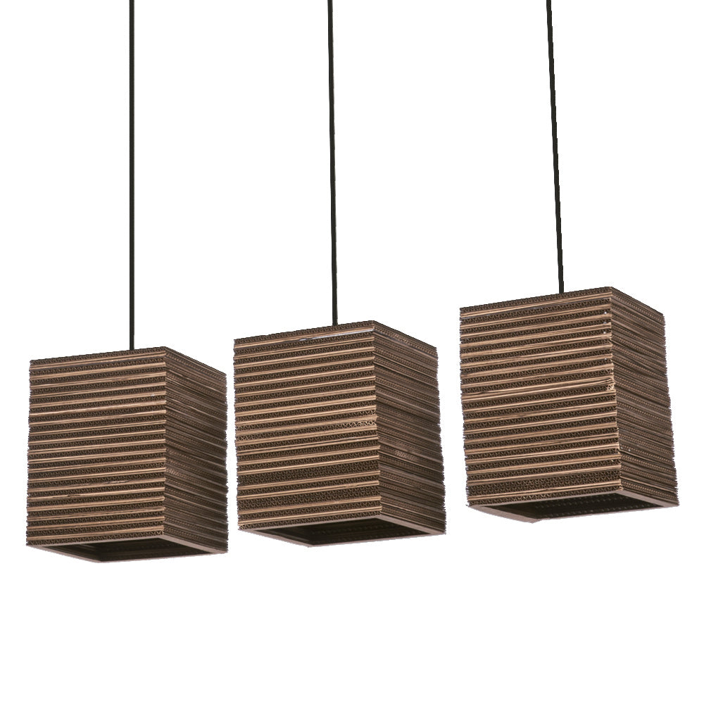 OSRAM-LEDVANCE LED-Pendelleuchte 3LEDs Decor Cardboard Square Pendant 3XE2 br