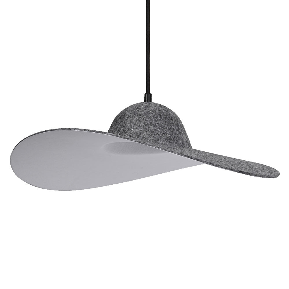 LEDVANCE LED-Pendelleuchte 1LED gr E27 Decor Felt Hat Pendant 1XE27 Dark G sym