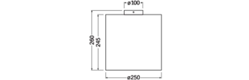 OSRAM-LEDVANCE LED-Anbauleuchte 1-50W br Decor Cardboard Cylinder Table E27