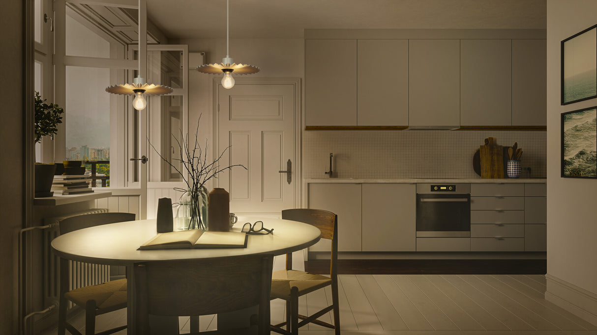 LEDVANCE LED-Pendelleuchte 1LED bg E27 Decor Plissee Pendant E27 Beige sym