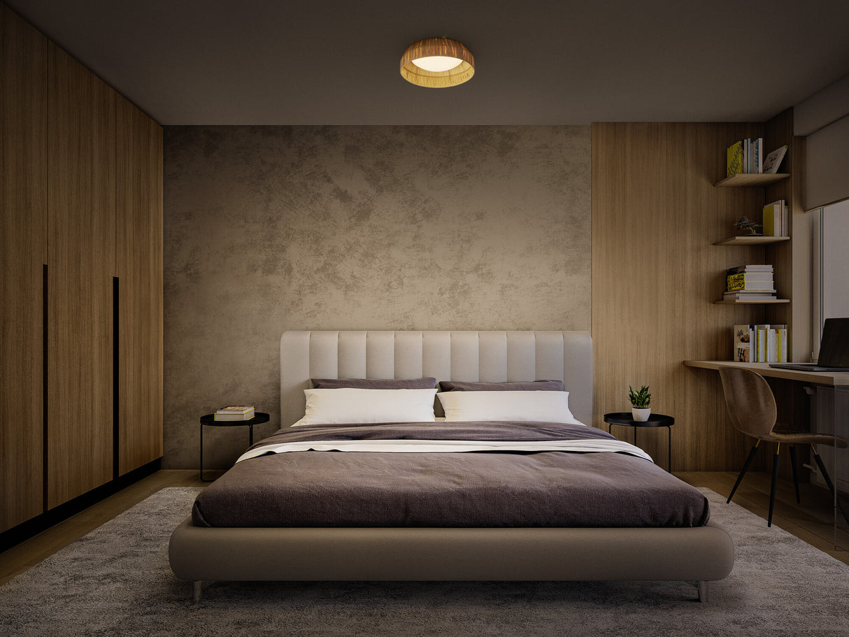 LEDVANCE LED-Anbauleuchte 12W 3000K br Decor Bamboo Paper Ceiling 300 12W 400lm