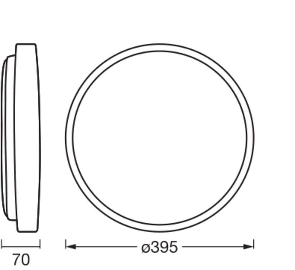 LEDVANCE LED-Anbauleuchte 24W 3000K br Orbis Alison 395MM 24W 830 Click DI 1500