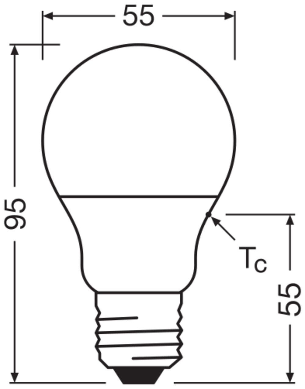 LEDVANCE LED-Lampe E27 A40 4,9W 4000K ws LED Classic A 40 Recycled Plastic 4 470l