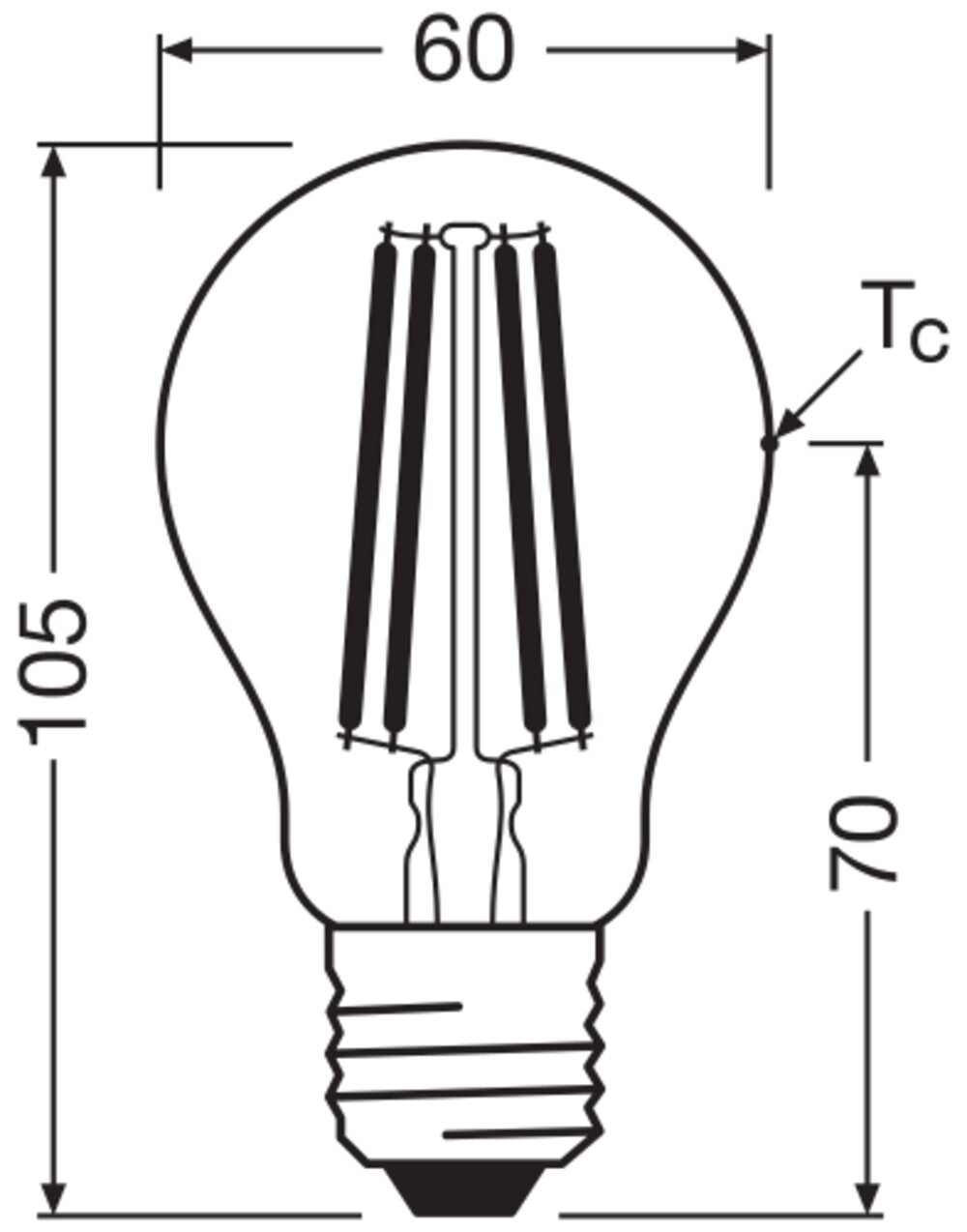 LEDVANCE LED-Lampe FM E27 A40 2,2W 4000K LED Classic A 40 Fil EE A S 2.2W 84 ws