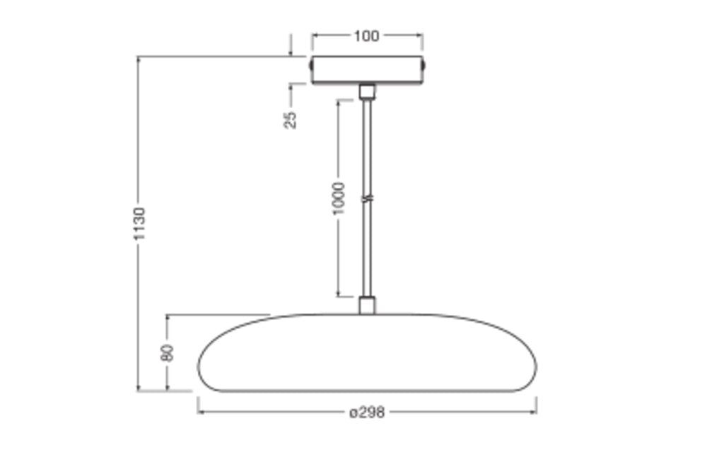 LEDVANCE LED-Pendelleuchte 1LED E27 sym Decor Plaster Pure Pendant 300 E27 IP20