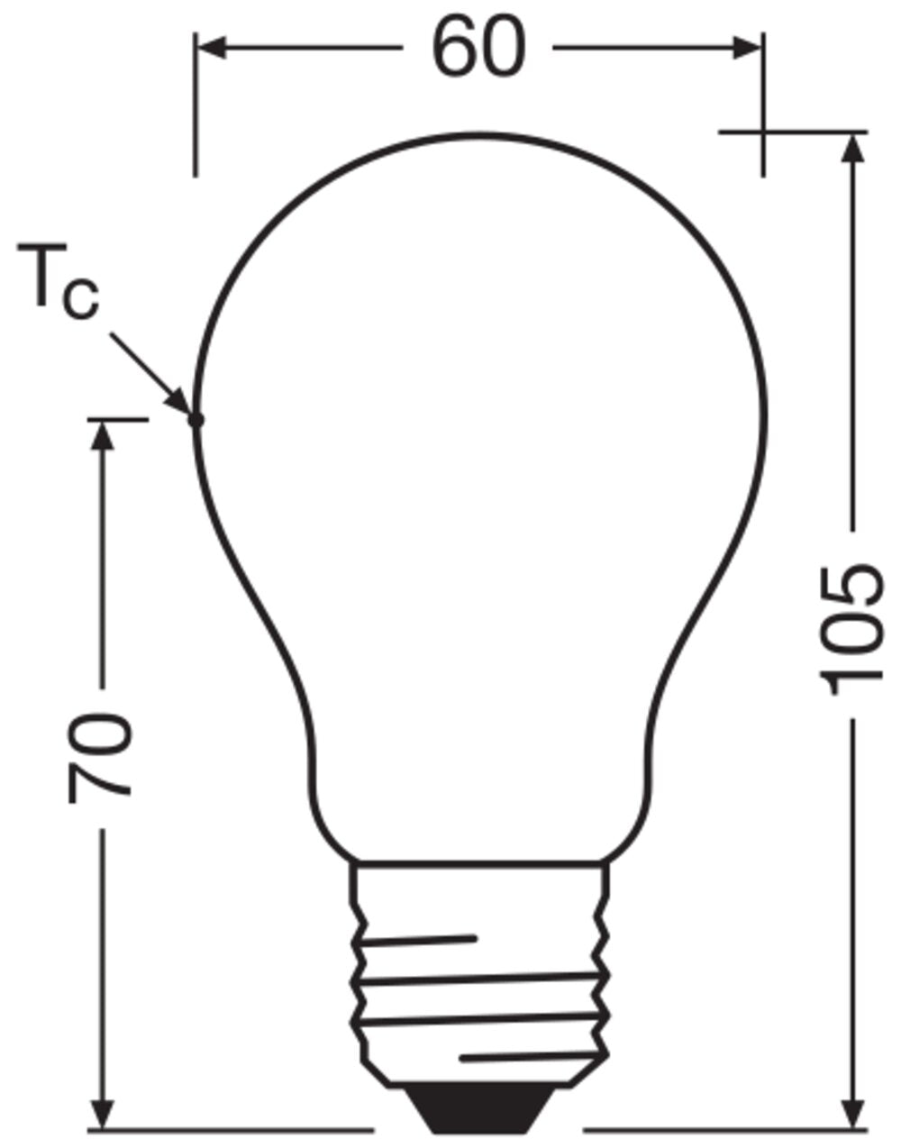 LEDVANCE LED-Lampe FM E27 A40 2,2W 2700K LED Classic A 40 Fil DIM EE A S 2.2 ws