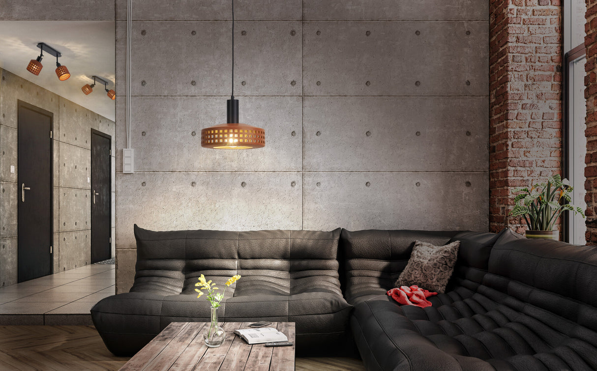 LEDVANCE LED-Pendelleuchte 1LED br E27 Decor Clay Windows Pendant 1XE27 Br sym