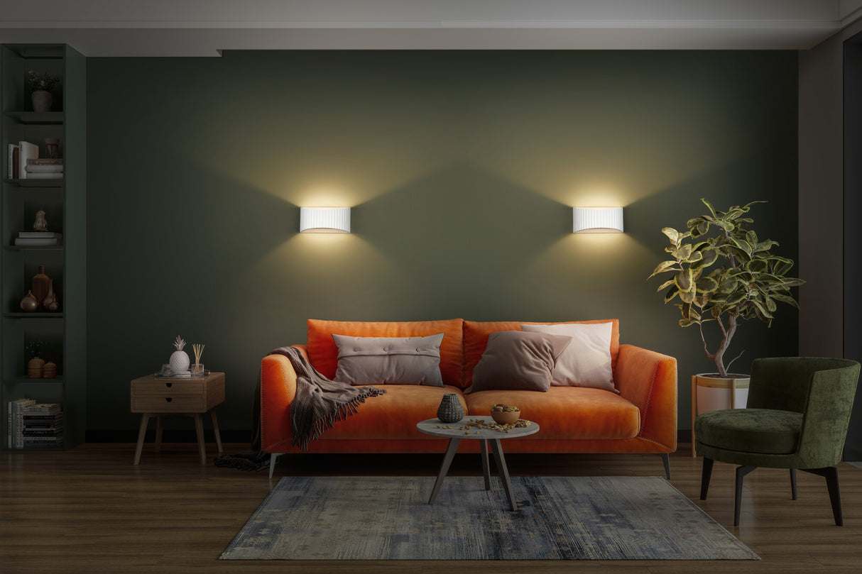 LEDVANCE LED-Wandanbauleuchte 60W ws Decor Plaster Band Flat Wall 290 1X